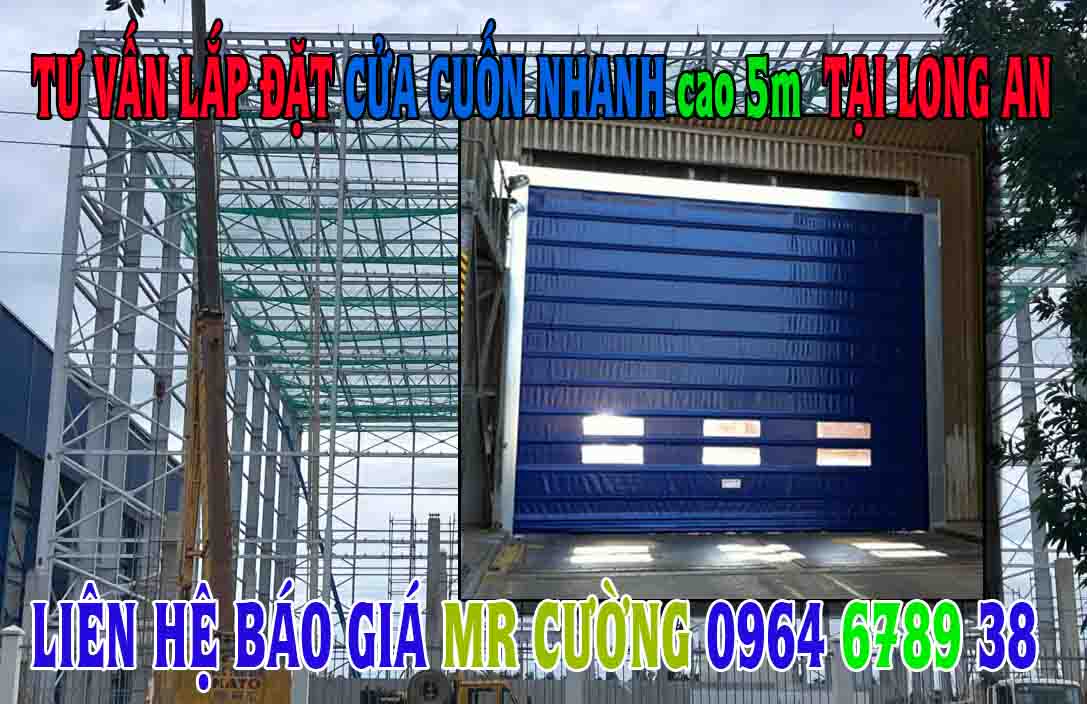 Tư vấn lắp đặt cửa cuốn nhanh long an